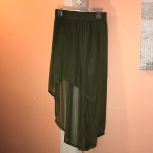 High low skirt